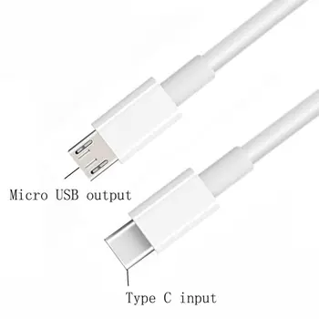 USB C Typ C Samec na Male Micro USB Kábel Synchronizácia OTG Poplatok Dátový Kábel, Kábel 1m