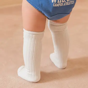Dieťa, Batoľa, Dievčatá, Deti Kolená Vysoké Ponožky jednofarebné Nohavice Nohu Bavlna Teplejšie Pančuchy 0-3Y