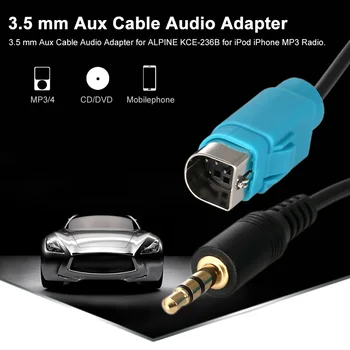 KKmoon 3,5 mm Aux Vstup Kábel Pre Pioneer Headunit IP-BUS Vstupu Aux Adaptér Kábel Kábel pre iPod iPhone 6S 6 Plus 6 5S 5 5C MP3