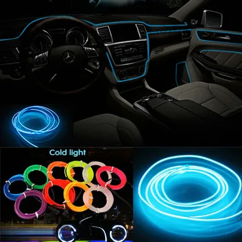 Auto Dekor Svetlo Na Ford Focus 2 Fiesta Mondeo MK4 Tranzit Fusion Kuga Ranger Mustang Interiéru Atmosféru EL LED Studená Svetlá