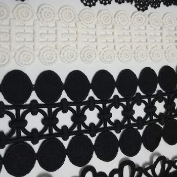 Vyšívané čipky Odev, príslušenstvo Výšivky, čipky textílie Ručné DIY Šitie Čipky Whosale 60Yards
