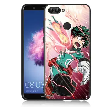 Anime Môj Hrdina Academia pre Huawei P Smart Z S Plus 2020 2019 Nova 5T 5i 5 4e 4 3i 3e 3 2i Telefón Prípade Svetlé Čiernym Krytom