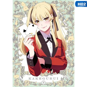 Japonský Dekoratívne Obrázky Anime Kakegurui Vášnivý Hráč Jabami Yumeko Dievča, Home Decor Stene Plagát