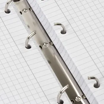 Notebook na krúžky A5 (180x220mm), 120 listov, podľa texturovaného kože, brauberg 