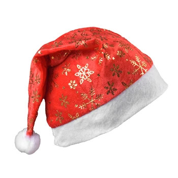 Hrubé Teplé Vianoce Spp Zlaté Velvet Dekoráciami Darček Kontajner Vianočné Hat Strany Ornament Pre Dospelých, Deti Deco