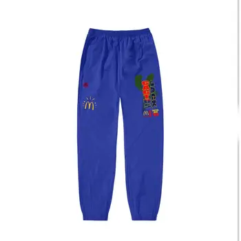 Kvalitný Fleece nohavice SCOTT TRAVIS ASTROWORLD ZAMESTNANCOV List Vytlačený Ženy Muži Jogging Nohavice Hip hop Streetwear Mužov SweatpantS