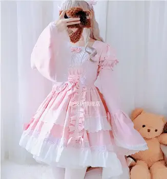Japonský Cosplay Kostým Slúžky Cos Šaty Gothic Lolita Smoking Retro Súd Princezná Sladké Lolita Víla Šaty