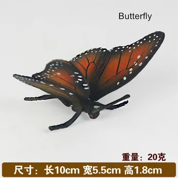 8Pcs/veľa Simulácia Zvieratá Model Hmyzu Stag Chrobák Spider lienky Motýľ Figúrka domáce dekorácie príslušenstvo
