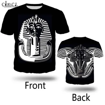Nové Módne 3D Tričká Mužov v Starovekom Egypte Sphinx Vytlačené Tees Unisex Harajuku Streetwear Dizajn pánske, dámske Čierne Tričko Topy