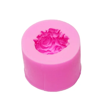 2 Pack 3D Rose Loptu Sviečka Formy Mydlo Formy, Silikónové Formy pre KUTILOV, Sviečky Robiť, Ručný Mini Mydlo, Ílu Polyméru