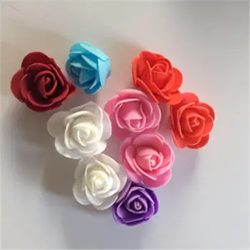 50pc Pena Rose Hlavy Umelé Kvety, Svadobné Kytice Nevesty Party Dekor DIY CA