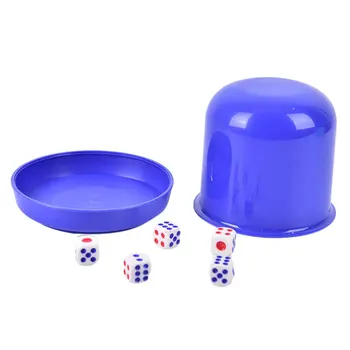 Polyhedral Kocky Pohár Pitnej Doskové Hry, Hazardné hry, Kocky Box S 5 ks Kockách Zmiešané Farby Dice Set & Kocky Pohár