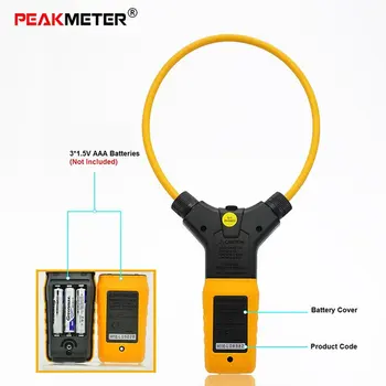 PM2019A/S,Digitálna Pružná Svorka Meter, Pružná Svorka Multimeter,Aktuálne Detektor,Ammeter,Frekvencia Tester plastových 1 1 1set