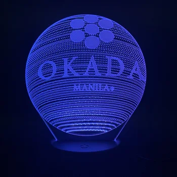 3d Lampa Batérie Powered Okada Hotel Manila Skvelý Darček pre Deti 7 Farby s Diaľkovým Led Nočné Svetlo Lampy na Výzdobu