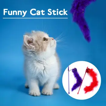 Vtipné mačku stick samostatne ahoj hračka kreatívny krúžok papiera, loptu pierko Dizajn, krátke tyče pohodlnú dopravu transparentné rod pilot