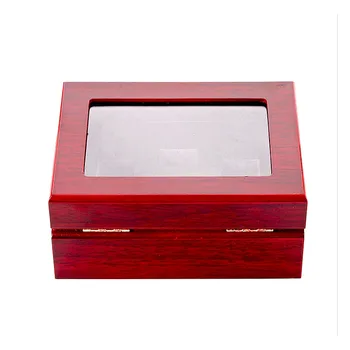 Nová 7 otvorov drevené display box pre krúžok displej