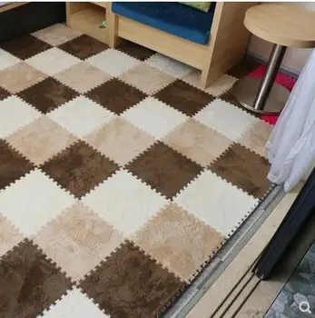 Detské puzzle penové podložky strane umývateľný plazenie mat full rohože posteli domov spálňa, šitie koberec