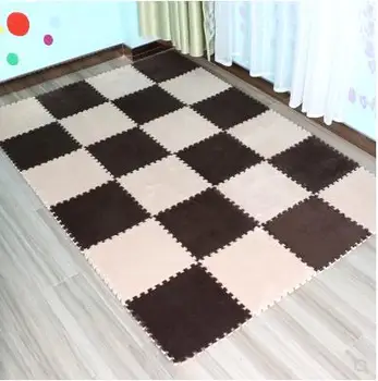 Detské puzzle penové podložky strane umývateľný plazenie mat full rohože posteli domov spálňa, šitie koberec