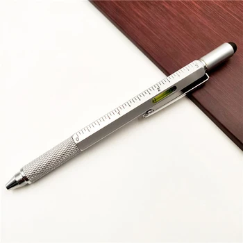 Tech bolígrafo Nástroj Pero Herramienta multifuncional nivel de burbuja, destornillador escuela Oficina suministro regalo bolígrafo