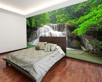 Abstraktných de parede Krásny vodopád v lesných prírodných 3d tapeta nástenná maľba,obývacia izba tv na stenu stenu spálne papiere domova