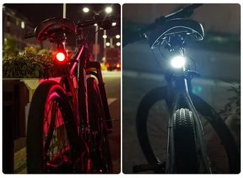 Bicykel Bicykel Zadné Svetlo s USB Nabíjateľné IPX8 Vodotesné Svetlo na Bicykel Pre MTB Prilba Pack Taška zadné Svetlo 6 Model zadné svetlo