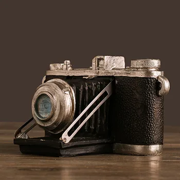 Kreatívne Fotoaparát Vintage Živice Remesiel Americký Dekorácie Kaviareň Okno Oblečenie Obchod Prop Dekorácie Múzeum Displej Modelu