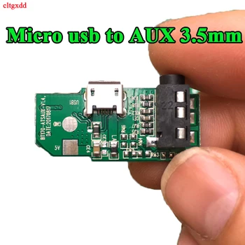 10X Audio spojenie rada adaptér doske konektor Aux 3,5 mm konektor micro USB 5P rozhranie zásuvka, ktorý sa používa pre audio digital equipment urob si sám