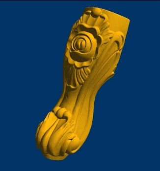 3D model STL CNC úľavu Socha Západnej polovici stôl nohy Nábytku nohu--10