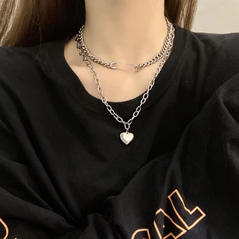 Kshmir Nové perlový náhrdelník tvorivé asymetrické šitie kríž choker móda krátkych žena dekoratívne náhrdelník 2020