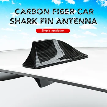 Carbon Fiber Auto Shark Fin Anténa Pre opel astra j peugeot 307 bmw e46 kia cerato nissan teana seat ibiza