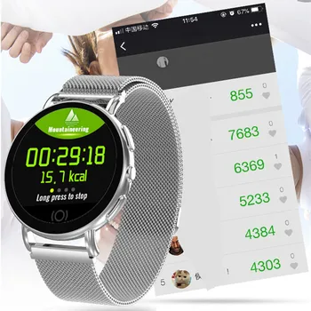 Smart Hodinky Pásmo Tepovej frekvencie Náramok Krvný Tlak, Činnosť Fitness Náramok Tracker pre IOS Android Šport Smartwatch