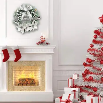 30 CM Garland Usporiadanie Vianočné Ozdoby Smrek Garland Vianoce Dvere Veniec Predné Zavesenie Domov LED Novej Strany Svetlo Rok Vtip H3X4