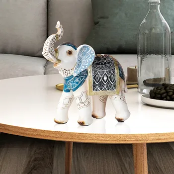Kreatívne živice slon dekorácie sľubný moderná obývacia izba stolové dekorácie, domáce dekorácie office figúrky remeslá