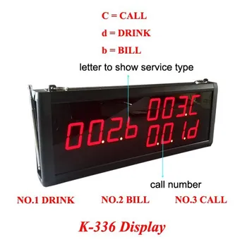 Bezdrôtové Volanie Systému 433.92 mhz Bezdrôtové Bzučiak Reštaurácia Telefónnej Služby Zariadenia (1 displej 2 náramkové hodinky 20 tlačidlo hovor)