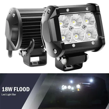1pc Vodotesný IP67 18W LED Pracovné Svetlo 4WD Offroad Mieste Hmla ATV SUV UTE Jazdy Lampa Pre Jeep