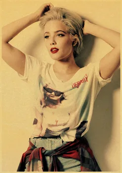 Billboard Hot 100 Americká speváčka Halsey Retro Vintage Poster Steny Výzdoba Pre Domáce Bar Kaviareň pre dieťa izba
