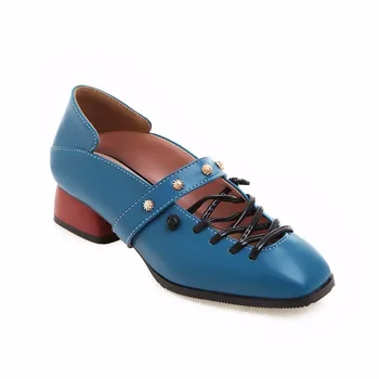 Ženy Oxford Jarné Topánky Kožené Mokasíny pre Ženy Tenisky Žena Oxfords Dámy Nit Jednej Topánky 2019 Jesenné Topánky N9-84