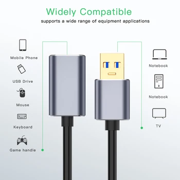 USB 3.0 Kábel USB3.0 Rozšírenie zariadenia Extender pre PC Klávesnice, Tlačiarne Mužov a Žien Dátový USB Sync Kábel Kábel pre Kamery Myš Hra