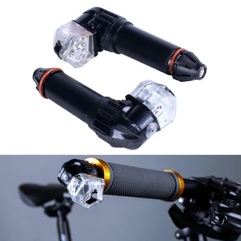 1 Pár Bicykli držadlo Koniec Zapojte Ľahké Cyklistické Bezpečnosti Zase Signál LED Lampa USB Nabíjanie FK88