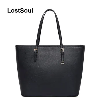 LostSoul špáradlo pruhy Top-Rukoväť tašky dizajnér ženy kožené dámske kabelky známych značiek, módne kapsičky čierna a biela
