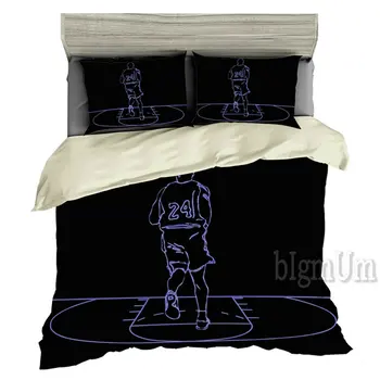 3D posteľná bielizeň Set 3ks Kreatívny Dizajn Športy, Basketbal, Futbal Jazdy Perinu obliečky na Vankúše NÁM Veľkosť Twin Plný Kráľovná Kráľ