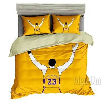 3D posteľná bielizeň Set 3ks Kreatívny Dizajn Športy, Basketbal, Futbal Jazdy Perinu obliečky na Vankúše NÁM Veľkosť Twin Plný Kráľovná Kráľ
