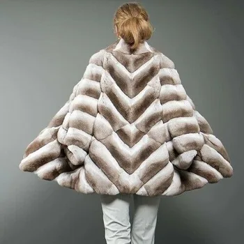 2020 Nové Reálne Kožušinový Kabát Ženy Zvrchníky Luxusné Farba Kožušiny Bunda Stojan Golier Kožuchy Jeseň Zimné Móda Teplé Bežné Outwear
