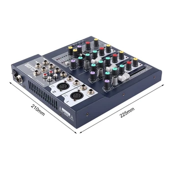 F-4 4 Channel Mixing Studio o Zvuk Konzoly Siete Kotvy Prenosné Zmiešavacie Zariadenie Vokálne Efekt Procesor Eú Plug
