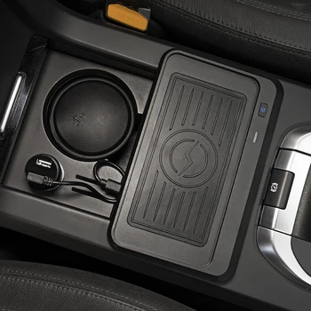 10W Telefón Bezdrôtovú Nabíjačku Auto Centrálna Konzola Úložný Box Nabíjaciu podložku Panel Na Land Rover Discovery Šport-2020