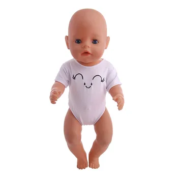 Bábiky Oblečenie Príslušenstvo Smajlík Emotikon Pack All-In-One Plavky, Športové Oblečenie Pre 18-Palcové Ameriky A 43 Cm Reborn Baby Doll