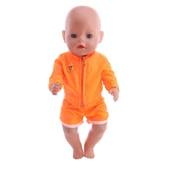 Bábiky Oblečenie Príslušenstvo Smajlík Emotikon Pack All-In-One Plavky, Športové Oblečenie Pre 18-Palcové Ameriky A 43 Cm Reborn Baby Doll