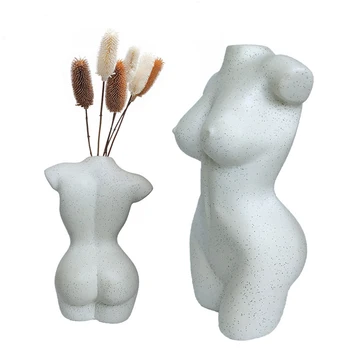 Body Art Design Kvetinové Vázy Nahé Ženské Plastiky Kvetinové Vázy Kreatívne Hobby Váza Výsadbu Stroj Bytové Doplnky