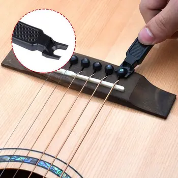 Black 3 v 1 Multifunkčné Gitara String Winder String Fréza Pin Sťahovák