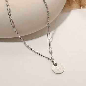 Móda titánové ocele náhrdelník žena jednoduché a univerzálne clavicle reťazca šperky hot predaj